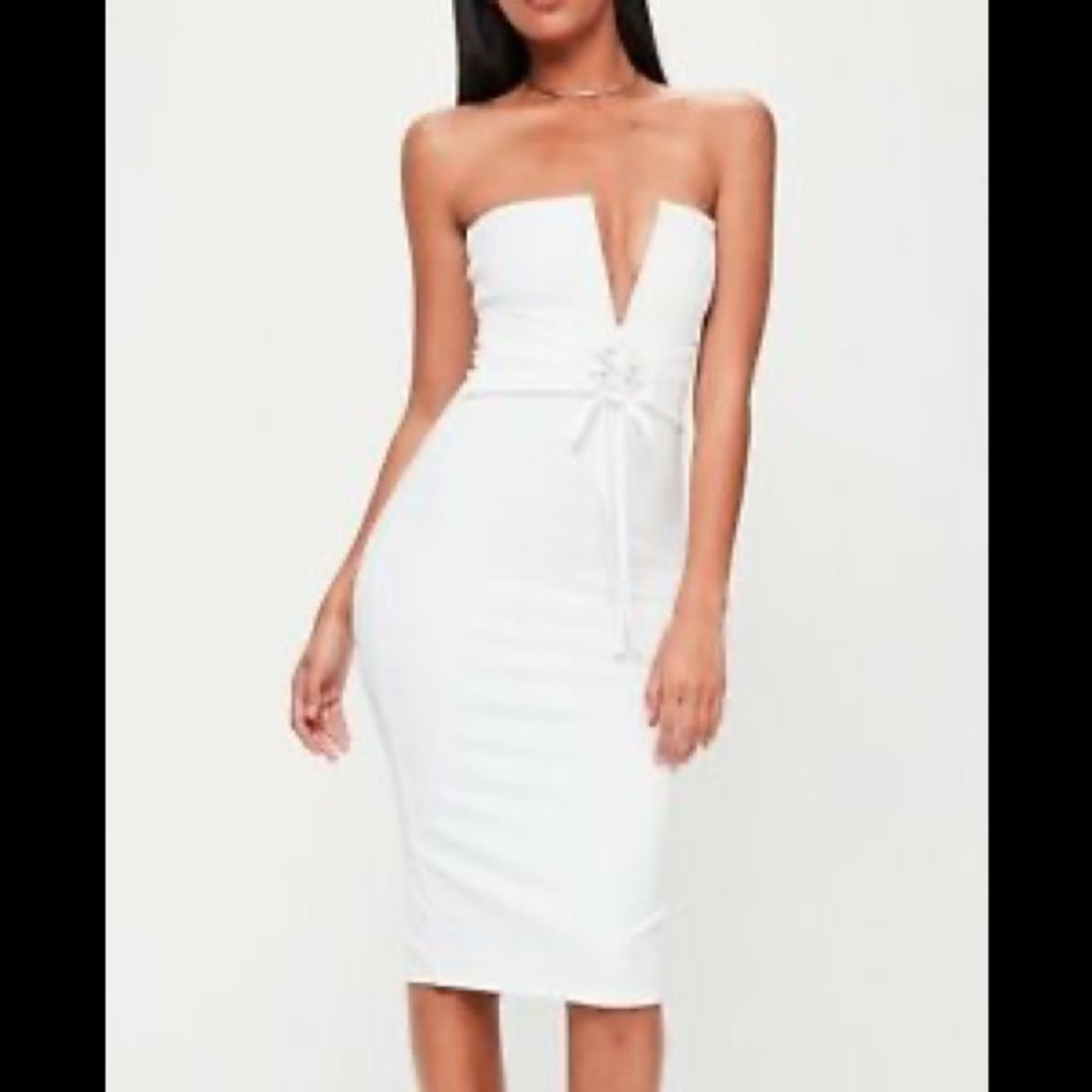 Missguided strapless dress